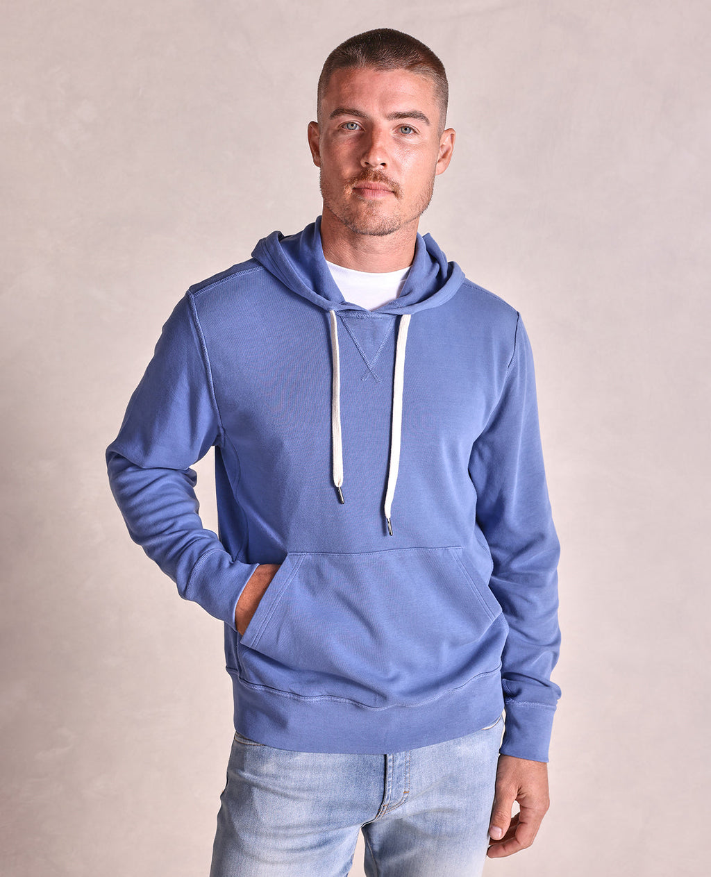 The Montauk - Garment Washed Hoodie - Blue